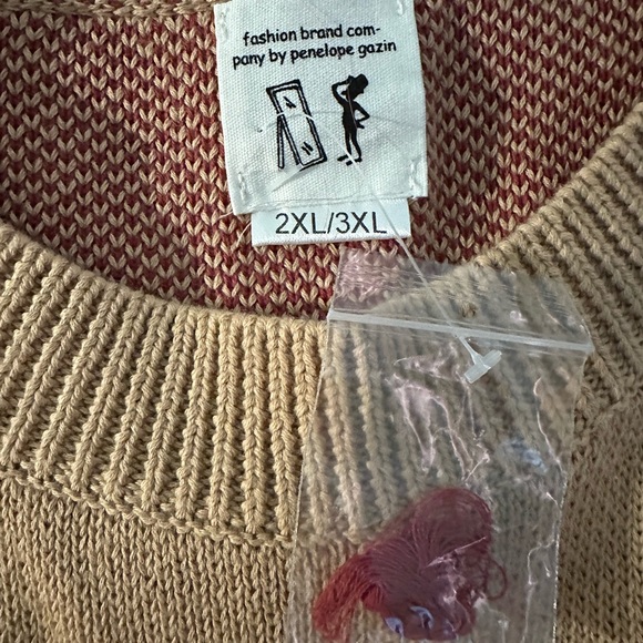Fashion Brand Company Nipple Knit Sweater Beige - Picture 2 of 2